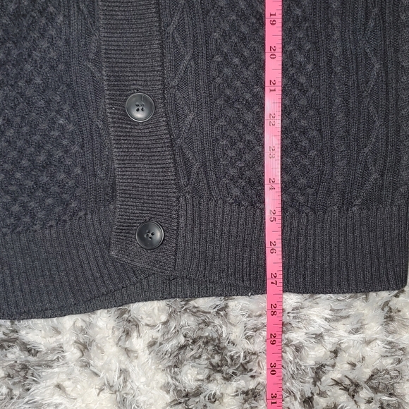 jf j.ferrar Charcoal Gray Cardigan Sweater - Picture 9 of 10